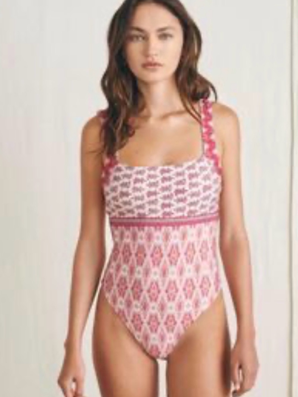 Faherty NWT Kauai One-Piece pink Swimsuit size M